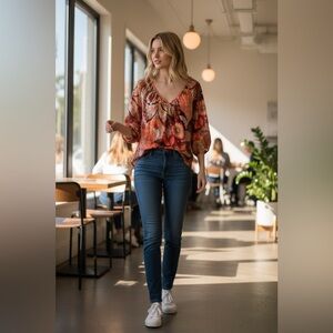 Trina Turk Women's Boho Floral Blouse - Size M